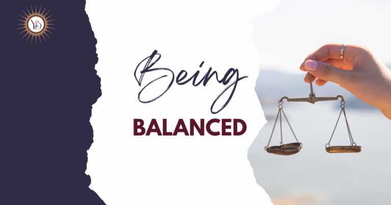 Being balanced blog on self worth
